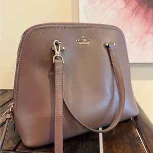 Kate Spade Brown Satchel with Gold Hardware